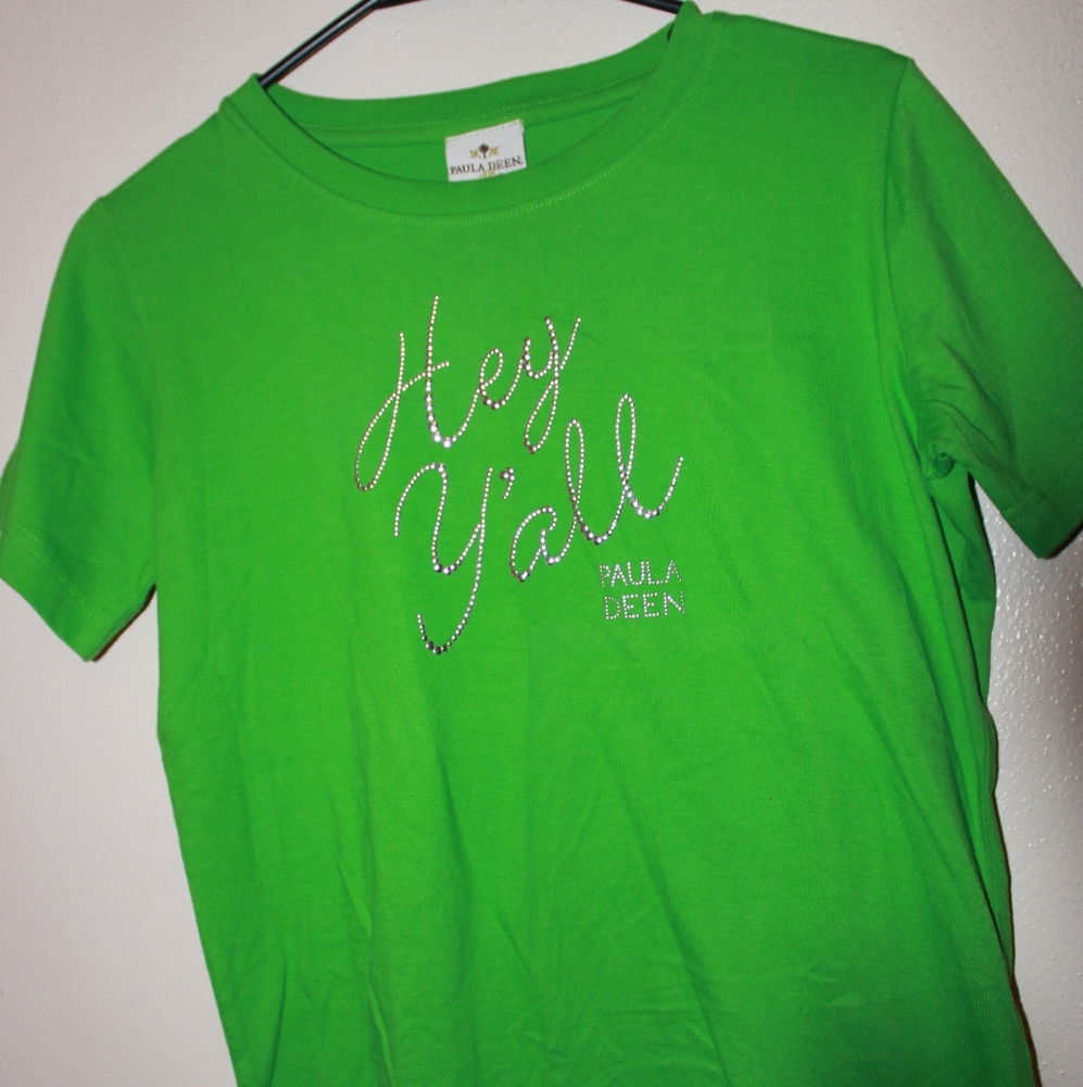 Green Paula Deen Hey Y'all T-shirt